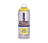 PINTYPLUS 95877 Pintura EN Spray Evolution Water-Based 520CC Amarillo Colza, RAL 1021 Sunny Yellow, 65 mm