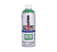 PINTYPLUS 95887 Pintura EN Spray Evolution Water-Based 520CC Verde Menta, RAL 6029 Mint Green, 65 mm