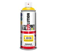 PINTYPLUS EVOLUTION 420 Pintura Spray Acrílica Brillo 520cc Traffic Yellow Ral 1023, Único, Estándar