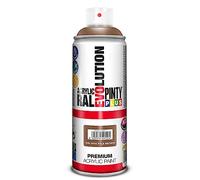 PINTYPLUS EVOLUTION 550 Pintura spray Acrílica Brillo 520cc Pale brown Ral 8025, Estándar