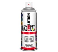 PINTYPLUS EVOLUTION 598 Pintura Spray Acrílica Brillo 520cc White Aluminium, Plata Ral 9006, Estándar