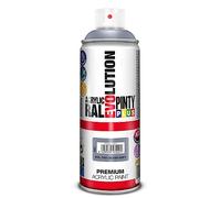 PINTYPLUS EVOLUTION 607 Pintura Spray Acrílica Brillo 520cc Silver Grey, Gris Ral 7001, Estándar