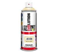 PINTYPLUS EVOLUTION 618 Pintura Spray Acrílica Brillo 520cc Ivory, Crema Ral 1014, Estándar