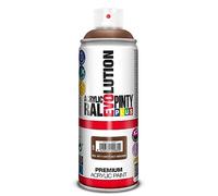PINTYPLUS Pintura en spray Acrilica Brillo EVOLUTION spray 520cc Matt Nut Brown RAL 8011