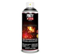 PINTYPLUS TECH 204 Pintura spray 520cc Anticalórica negro A104, Estándar