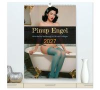 Pinup Engel (hochwertiger Premium Wandkalender 2027 DIN A2 hoch), Kunstdruck in Hochglanz: Himmlische Verführung im Stil der Fünfziger
