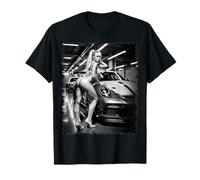 Pinup Girls & Exotic Cars Tee Sexy Blonde Girl & Exotic Car Camiseta