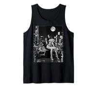 Pinup Girls & Exotic Cars tee Sexy JDM Girl & JDM Car B&W Camiseta sin Mangas