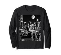 Pinup Girls & Exotic Cars tee Sexy JDM Girl & JDM Car B&W Manga Larga