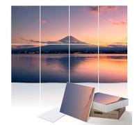 PINWELIFE® Paneles Acústicos de Arte en la Pared, Paneles Fonoabsorbentes para Casa/Oficina, Absorción Decorativa y Amortiguación, Cancelación de Ruido y Eco (Monte Fuji)