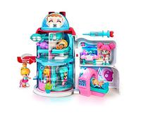 Pinypon 700016653 Socorro Hospital, Edificio Circular rotatorio con 6 Salas, Muchos Accesorios de cuidados y Detalles como incubadora o escáner con luz, Incluye 1 Figura de Doctora, Multicolor