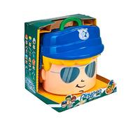 Pinypon Action - Contenedor de Policía y Monstruos, Cabeza de Pinypon Grande, Caja contenedor con Compartimentos para Accesorios y Figuras, Incluye 4 muñecos Mix & Match, 4 años, Famosa (700016645)