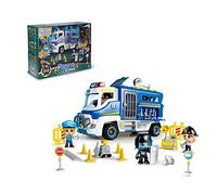Pinypon Action - Furgón Policial, Set de Juguete de acción, Incluye un muñeco de policía , Muchos Accesorios y Posibilidades de Juego, para niños y niñas Desde 4 años, Famosa (700016770)