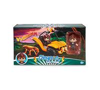 Pinypon Action - Wild, Buggy con Gran Lagarto, con un Coche, un muñeco Explorador Pinypon y una Figura de dragón de Komodo, y Accesorios, niños y niñas Desde 4 años, Famosa (700017050)