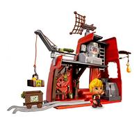 Pinypon Action - Wild, Dinos atacan Campamento, Incluye 2 Dinosaurios del jurásico Desmontables con Partes Intercambiables, Figura de Explorador y más Accesorios, +4 años, Famosa (700016683)