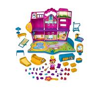 Pinypon - Apartamento Maletín, 8 habitaciones, jardín y piscina, con forma de maletín que se cierra con llave, con 1 muñeco y accesorios, FAMOSA (700016791)