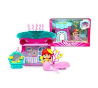 Pinypon Casa del Mar de la Sirenita, Casita de Fantasia con Figura, Incluye Accesorios con Temática Marina, Figura Incluye una Cola de Sirena con Purpurina de Quita y Pon, +4 años, Famosa (PNY78000)