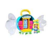 Pinypon Cuentos con Bolsito, Bolso Azul con Asa, Figura de Alicia del Pais de Las Maravillas, Armario para Guardar Accesorios y Ropa, Incluye 3 Accesorios Pequeños, Famosa (PNY82300)