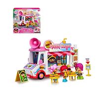 Pinypon - Happy Burger, playset Restaurante Food Truck Hamburguesas, Juguete con Posibilidades de Juego, 1 muñeco, Accesorios, y Compartimento para guardarlos, Desde 4 años, Famosa (700017210)