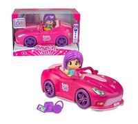 Pinypon - Let's Go, Coche Color Rosa, con Maletero para Guardar los 3 Accesorios pequeños, y Mini Figura de una muñeca Pop&Swap, para niños y niñas Desde 4 años, Famosa (PNY37100)