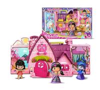 Pinypon - Mansión de Cuentos, Casa de Juego con Diferentes Rincones y Escenarios, Figura de la Princesa Jazmín, Incluye +20 Accesorios, Mansión en Forma de Maletín, +3 años, Famosa (PNY89000)