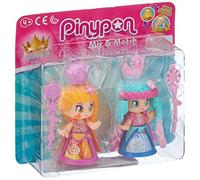 Pinypon Pack de 2 Reinas con Capa y cetro, niñas a Partir de 3 años (Famosa 700015653)