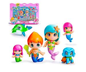 Pinypon - Sirenitas Pack Grande de 6 Figuras (Famosa 700013480)
