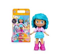 Pinypon TOP Bubble Tea Girl, Chica TOP con Temática Té de Burbujas, Figura Articulada de Brazos y Piernas, Doble Cara y Ropa y Zapatos Intercambiables, Sobre con Accesorios, +4 años, Famosa (PNN01300)