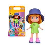Pinypon TOP Mexican Foodie Girl, Temática de Comida Mexicana | Brazos y Piernas Articulados, Doble Cara, Ropa y Zapatos Intercambiables, Sobre con Accesorios, Famosa (PNN01100)