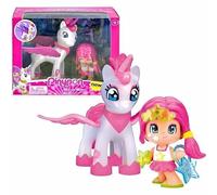 Pinypon - Unicornio Volador y Personaje Estrella con Decoración Secreta, Famosa
