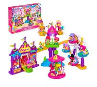 Pinypon - Wow Parque Atracciones, con 5 Atracciones: una Noria, una lanzadera, Globos giratorios, una montaña Rusa y un carrusel, Incluye 1 Figura, para niños y niñas Desde 4 años, Famosa (700016792)