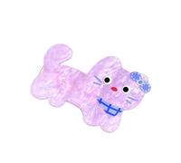 Pinza acrílica ligera para el pelo con diseño de animales de dibujos animados, pasadores creativos para mujeres, adolescentes y niños, clip acrílico