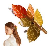 Pinza acrílica para el pelo - 7 cm colorido acrílico atrapador de garras, elegante pasador antideslizante para el pelo, accesorio elegante, agarre duradero, decoración de Acción de Gracias