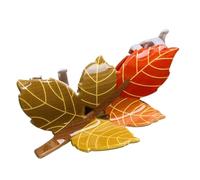 Pinza acrílica para el pelo | Pinzas para el pelo grandes y coloridas con forma de hojas de otoño | Accesorios de vacaciones, elegante horquilla de Acción de Gracias para mujeres y niñas