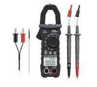 Pinza amperimétrica digital CC CA 600 A, amperímetro de verdadero valor eficaz, pinzas, rango automático inteligente 6000, multímetro de voltaje(ZT-QS9-DC AC)