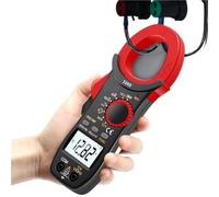 Pinza amperimétrica digital de 600 A, corriente CC/CA, multímetro de rango automático, voltímetro de 6000 cuentas, amperímetro, pinzas, NCV, ohmios(328D AC DC 600A)