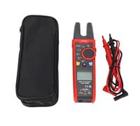 Pinza amperimétrica digital UT256A Probador de corriente de voltaje portátil de alta precisión para electricistas Bomberos Técnicos de redes Material ABS 2 baterías AA