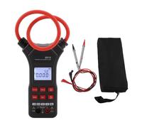 Pinza Amperimétrica Flexible AC 0A - 10000A, AC/DC Voltímetro, Medidor de Resistencia 0Ω - 2000Ω Digital - Bobina Flexible Segura, Pantalla con Luz, Para Medición en Espacios R