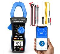 Pinza Amperimétrica HoldPeak con APP connect, Multímetro TRMS 6000 Counts HP-580S Auto Ranging, NCV 1000A AC/DC Volt ohm Resistencia Capacitancia Continuidad Temperatura Diodo