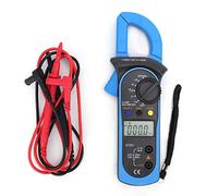Pinza Amperimetrica, ST201 Profesional Digital Multímetro Polimetro DC/AC Voltaje Rango Automático Electricista Tester para Tensión CA CC Resistencia Diodo Frecuencia Capacitancia Continuida(Azul)