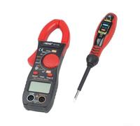 Pinza Amperímetro ST170 500A AC y Tester B18 NCV(ST170 black Word) | Medición AC 500A, mandíbula 30mm, voltaje 600V, para auto apagado, para linterna integrada
