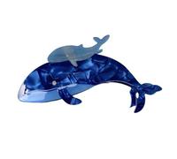 Pinza antideslizante para el pelo, juego de pinzas de ducha con ácido acético, ballena grande, forma de tiburón, cabeza trasera, captura para mujer B