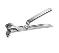 Pinza Antiescaldaduras de Acero Inoxidable para Platos y Recipientes | Fuerte Sujeción, Agarre Antideslizante, Uso en Microondas y Horno, Color Plata, para Bandejas