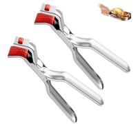 Pinza antiescaldaduras para cuencos de cocina, pinza para cuencos y sartenes de acero inoxidable resistente al calor, pinza para platos calientes, para cocinar y servir (2pcs)