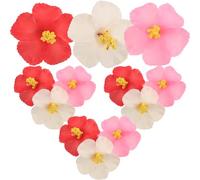 Pinza Cabello Flor Artificial de Hibisco Estilo Hawaiano | Material EVA Resistente, Diseño Bohemio Tropical, Sujeción Firme para Cabello Grueso en Fiestas y Playa