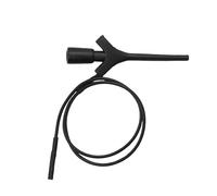 Pinza compacta para multímetros, marcadores de polaridad rojos o negros, prueba de circuito fácil en talleres de laboratorio y hogares, clip de gancho multímetro de alta conductividad