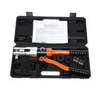Pinza Crimpadora Multicapa, Herramienta Hidráulica Manual TH Crimpadora | Force 10T 100KN, 4 Mors TH16 TH20 TH26 TH32, para fontanería e instalación de mangueras, con maletín de transporte