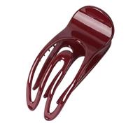 Pinza curvada para el pelo para mujer, uso diario, hueca, moderna, con impresión de mandíbula, fuerte y segura