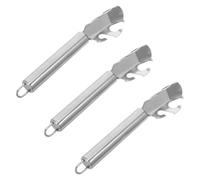 Pinza de Acero Inoxidable para Plato Caliente 3 Piezas | Eleva Vajilla Caliente, Acabado Cepillado, Apertura Ajustable, Gancho Colgante, para Ollas Profundas