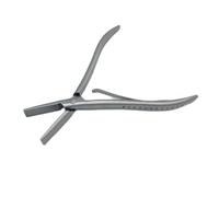 Pinza de acero inoxidable plateado de 3 tipos, 7 pulgadas, alicate for extensiones de cabello con dos agujeros, herramientas de eliminación de extensiones de cabello de queratina(7 inch Plier 02)